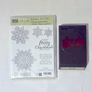 Stampin’ Up! Flurry of Wishes Stamp Set & Coordinating Snowflake Paper Punch